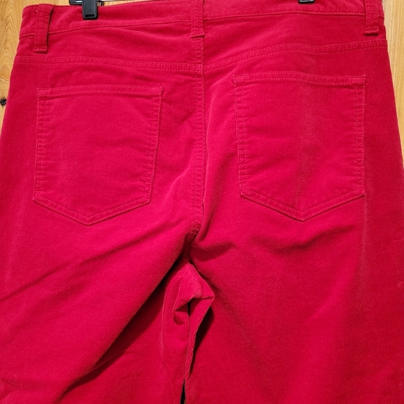 Talbots High Waist Straght Lef Red wome's Pants - Picture 5 of 11